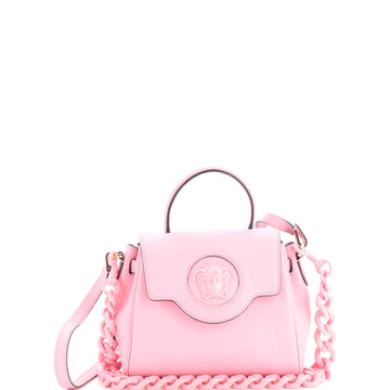 Versace La Medusa Top Handle Bag Leather Small