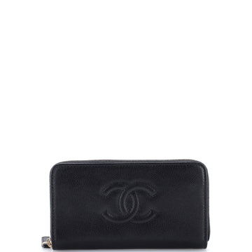 Chanel Timeless CC Zipped Wallet Caviar Long