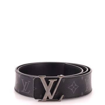 Louis Vuitton LV Initiales Reversible Belt Monogram Eclipse Canvas and Leather Wide
