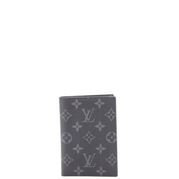 Louis Vuitton Passport Cover Monogram Eclipse Canvas