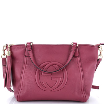Gucci Soho Convertible Top Handle Bag Leather Small