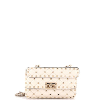 Valentino Garavani Rockstud Spike Flap Bag Quilted Leather Small