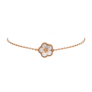 Van Cleef & Arpels Lucky Spring Plum Blossom Bracelet 18K Rose Gold and Mother of Pearl