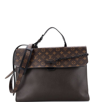 Louis Vuitton Robusto Briefcase Monogram Canvas and Taiga Leather