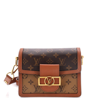 Louis Vuitton Dauphine Shoulder Bag Reverse Monogram Canvas Mini