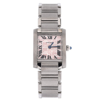 Cartier 160 Limited Edition Tank Francaise Quartz Watch Stainless Steel 20