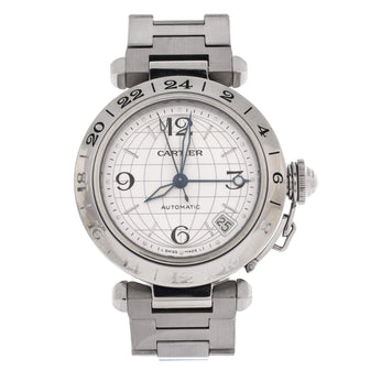Cartier Pasha C GMT Automatic Watch Stainless Steel 35