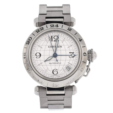 Cartier Pasha C GMT Automatic Watch Stainless Steel 35