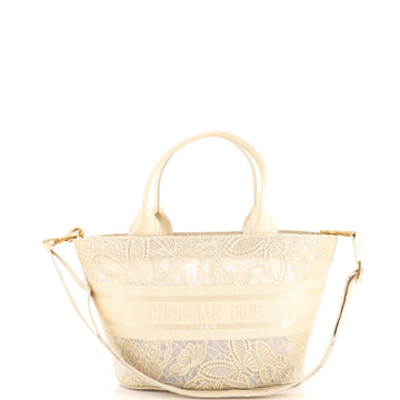 Christian Dior Hat Basket Bag Embroidery with Macrame Effect