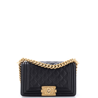Chanel Boy Flap Bag Quilted Lambskin Small