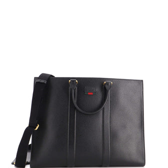 Gucci Convertible Soft Web Open Tote Leather