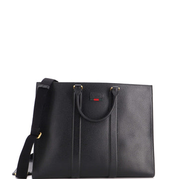 Gucci Convertible Soft Web Open Tote Leather