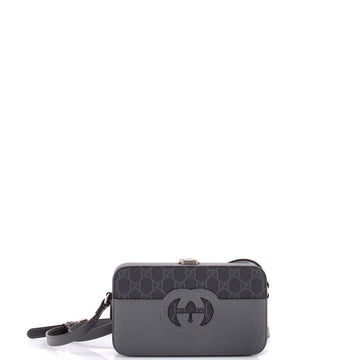 Gucci Padlock Interlocking G Crossbody Bag GG Coated Canvas and Leather Mini