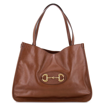 Gucci Horsebit 1955 Tote Leather Medium