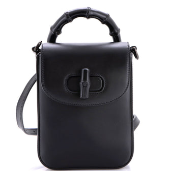Gucci Bamboo Top Handle Backpack Leather Mini