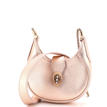Bvlgari Serpenti Ellipse Crossbody Bag Leather Micro
