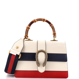 Gucci Dionysus Bamboo Top Handle Bag Colorblock Leather Medium