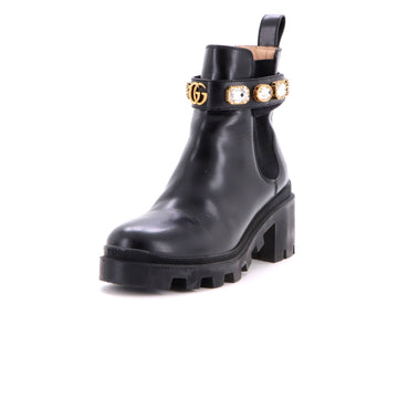 Gucci Women's Trip Boots Embellished Leather
