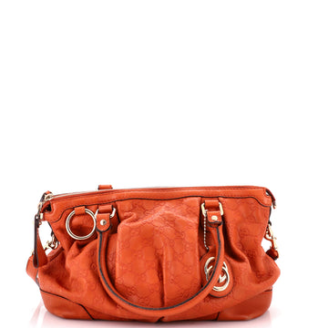 Gucci Sukey Top Handle Satchel Guccissima Leather Medium