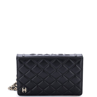 Chanel Book Wallet on Chain Quilted Lambskin