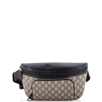 Gucci Belt Bag GG Coated Canvas with Leather Large