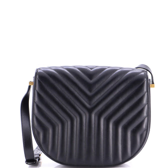 Saint Laurent Joan Satchel Matelasse Chevron Leather Medium