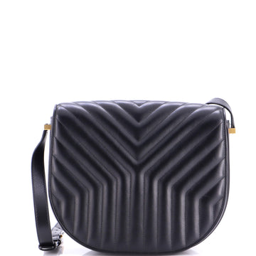 Saint Laurent Joan Satchel Matelasse Chevron Leather Medium