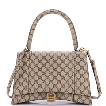 Gucci x Balenciaga The Hacker Project Hourglass Top Handle Bag GG Coated Canvas Medium