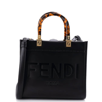 Fendi Sunshine Shopper Tote Leather Small