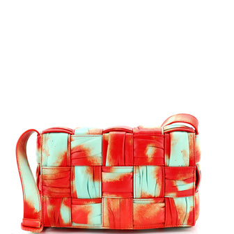 Bottega Veneta Cassette Crossbody Bag Maxi Intrecciato Tie Dye Plisse Leather