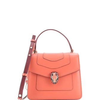 Bvlgari Serpenti Forever Top Handle Bag Leather Small