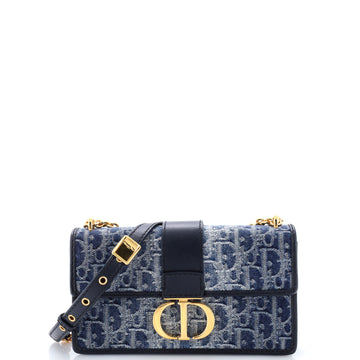 Christian Dior 30 Montaigne Chain Flap Bag Oblique Canvas