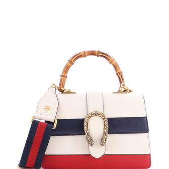 Gucci Dionysus Bamboo Top Handle Bag Colorblock Leather Medium