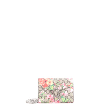 Gucci Dionysus Chain Wallet Blooms Print GG Coated Canvas Small