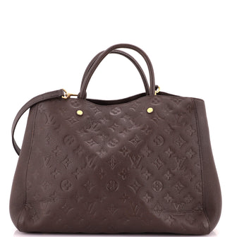 Louis Vuitton Montaigne Handbag Monogram Empreinte Leather GM