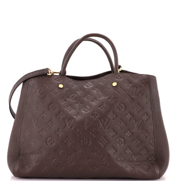 Louis Vuitton Montaigne Handbag Monogram Empreinte Leather GM