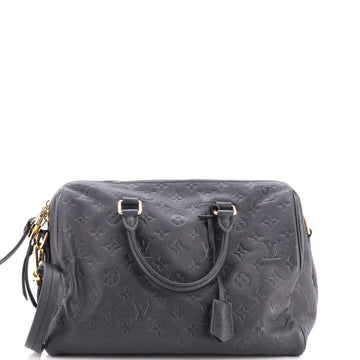 Louis Vuitton Speedy Bandouliere Bag Monogram Empreinte Leather 30
