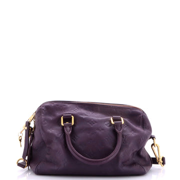 Louis Vuitton Speedy Bandouliere Bag Monogram Empreinte Leather 25