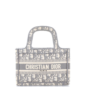 Christian Dior Book Tote Oblique Canvas Mini