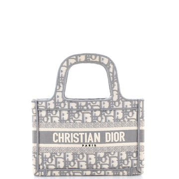 Christian Dior Book Tote Oblique Canvas Mini