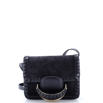 Chloe Kattie Crossbody Bag Whipstitch Suede