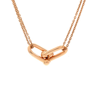 Tiffany & Co. HardWear Double Link Pendant Necklace 18K Rose Gold