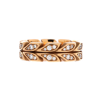 Tiffany & Co. Victoria Vine Band Ring 18K Rose Gold with Diamonds