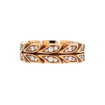 Tiffany & Co. Victoria Vine Band Ring 18K Rose Gold with Diamonds