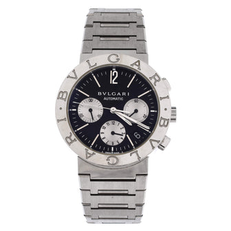 Bvlgari Bvlgari Bvlgari Chronograph Automatic Watch Stainless Steel 38