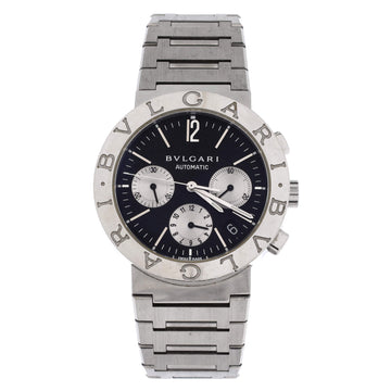 Bvlgari Bvlgari Bvlgari Chronograph Automatic Watch Stainless Steel 38