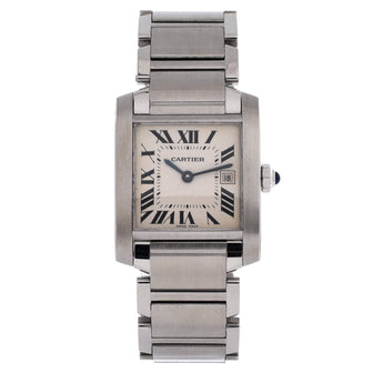 Cartier Tank Francaise Quartz Watch Stainless Steel 25