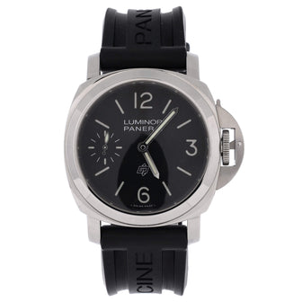 Panerai Luminor Base Logo Manual Watch Stainless Steel and Rubber 44