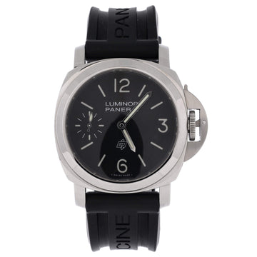 Panerai Luminor Base Logo Manual Watch Stainless Steel and Rubber 44