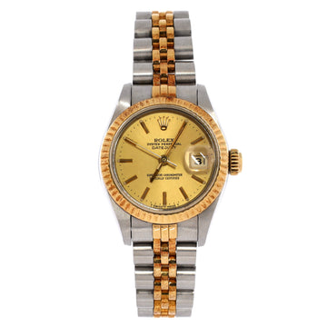 Rolex Oyster Perpetual Datejust Automatic Watch Stainless Steel and Yellow Gold 26